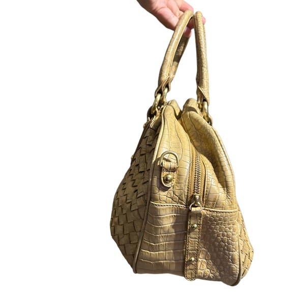 Brahmin Woven Basket weave Leather Satchel Handbag - Picture 2 of 6